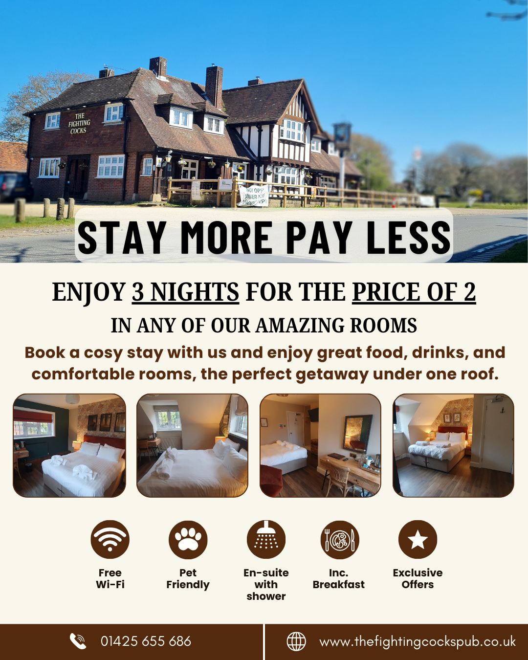 Stay More, Pay Less – 3 Nights for the Price of 2